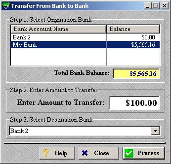 transfer bank to bank 1